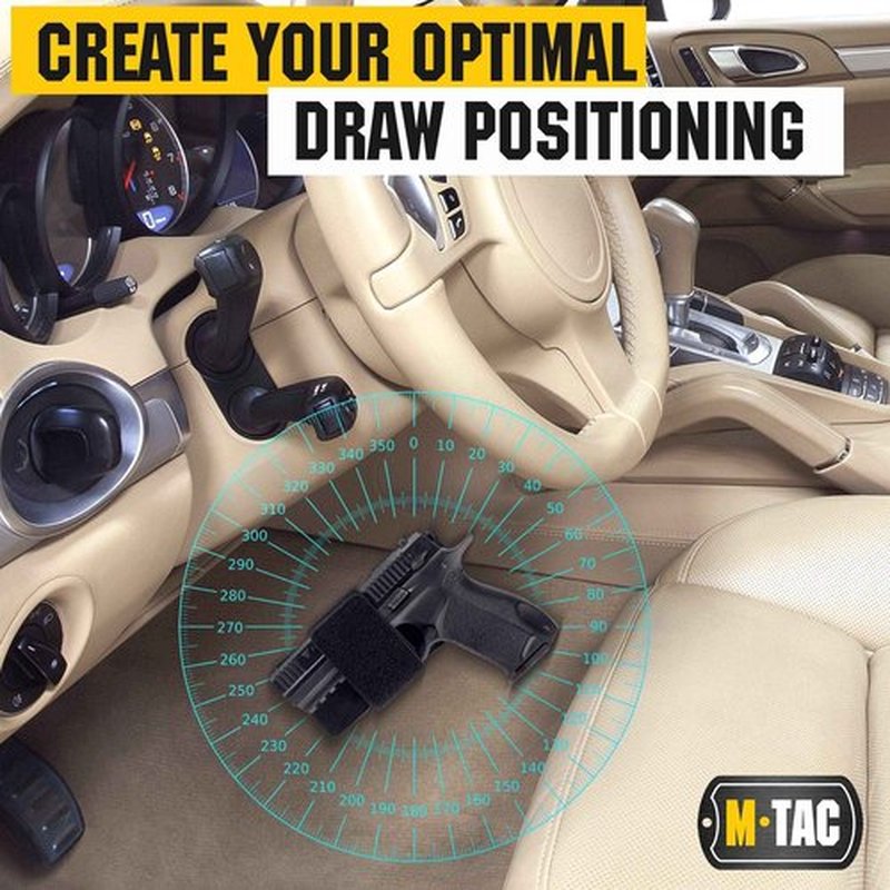 M-Tac Tactical EDC Bundle: Elite Sling Bag & Concealed Carry Holster in Black