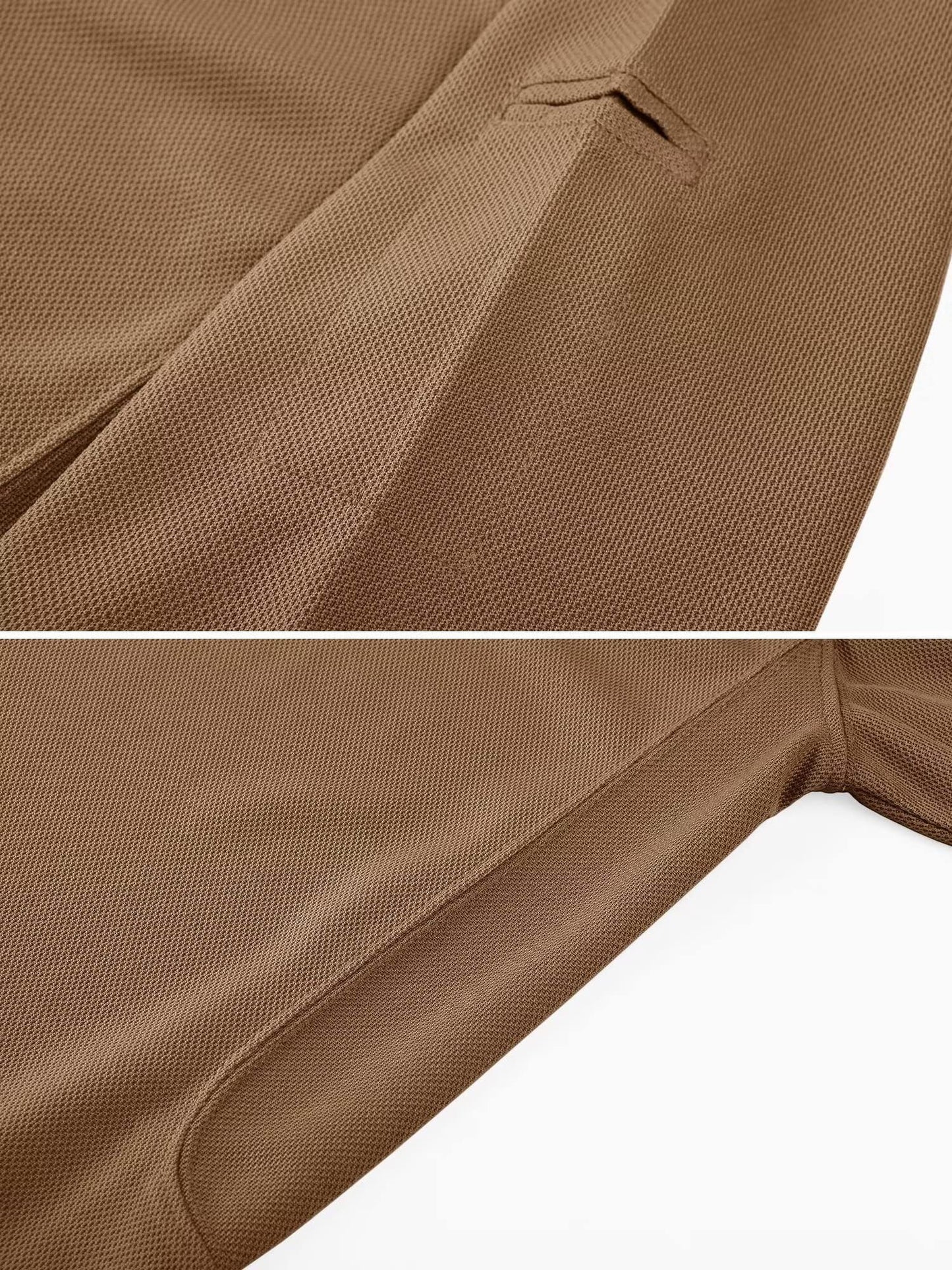 MAGCOMSEN Mens Polo Shirts Short Sleeve Golf Work Casual Quick Dry Breathable Summer Shirt Brown XXL