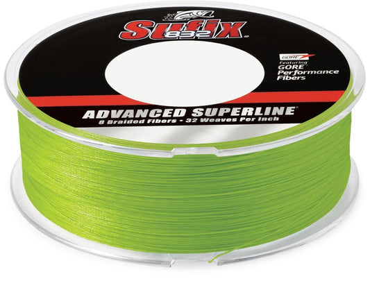 Sufix 832 Braid Line-600 Yards (Neon Lime, 6-Pound)