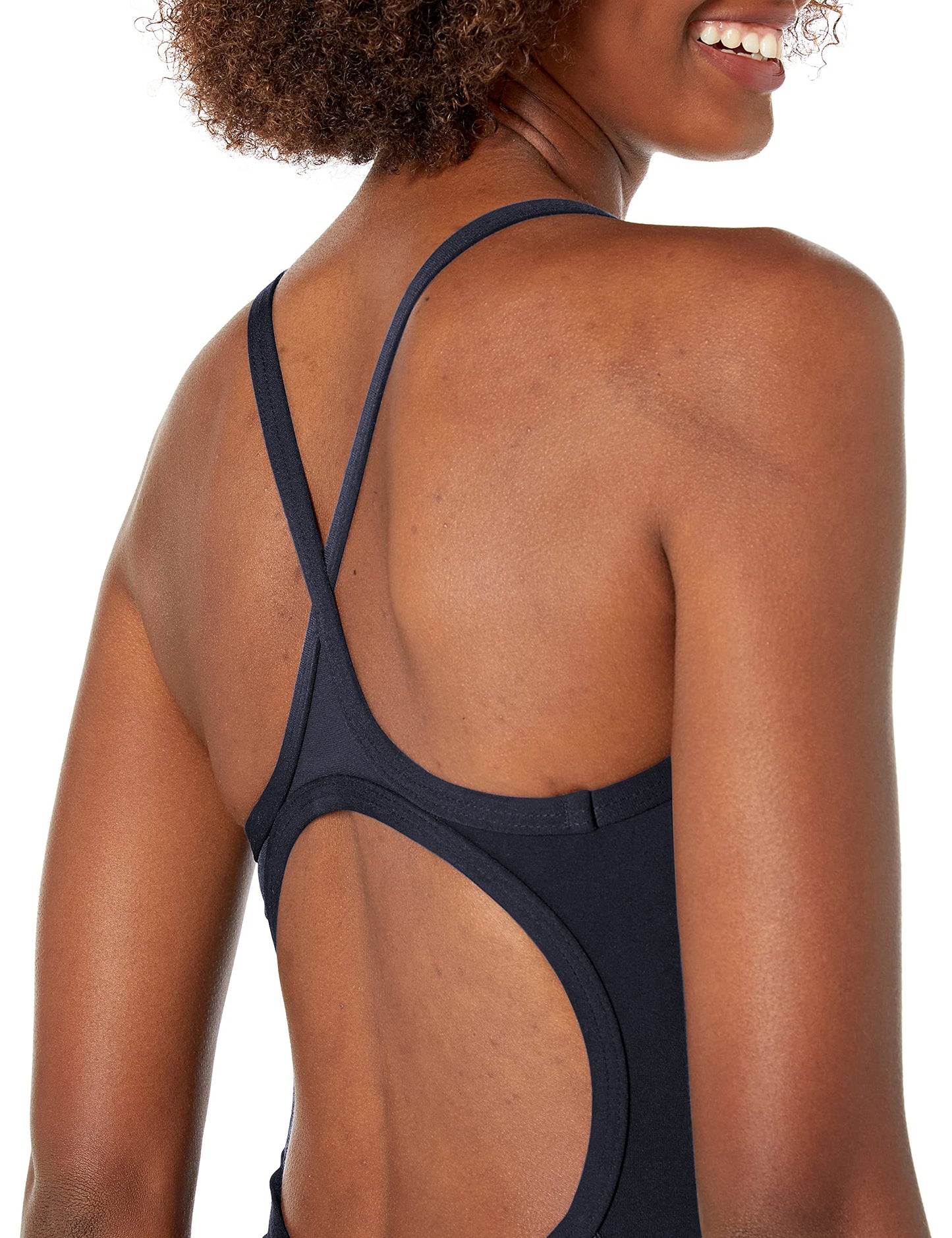 TYR Sport Women's Solid Durafast Diamondback Swim Suit,Black,36