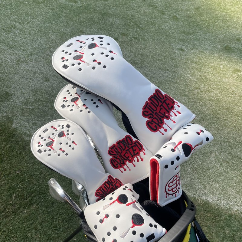 Studio Crafted Hack Show Hockey Goalie Mask Golf Square Mallet Putter Cover Magnetic Closure