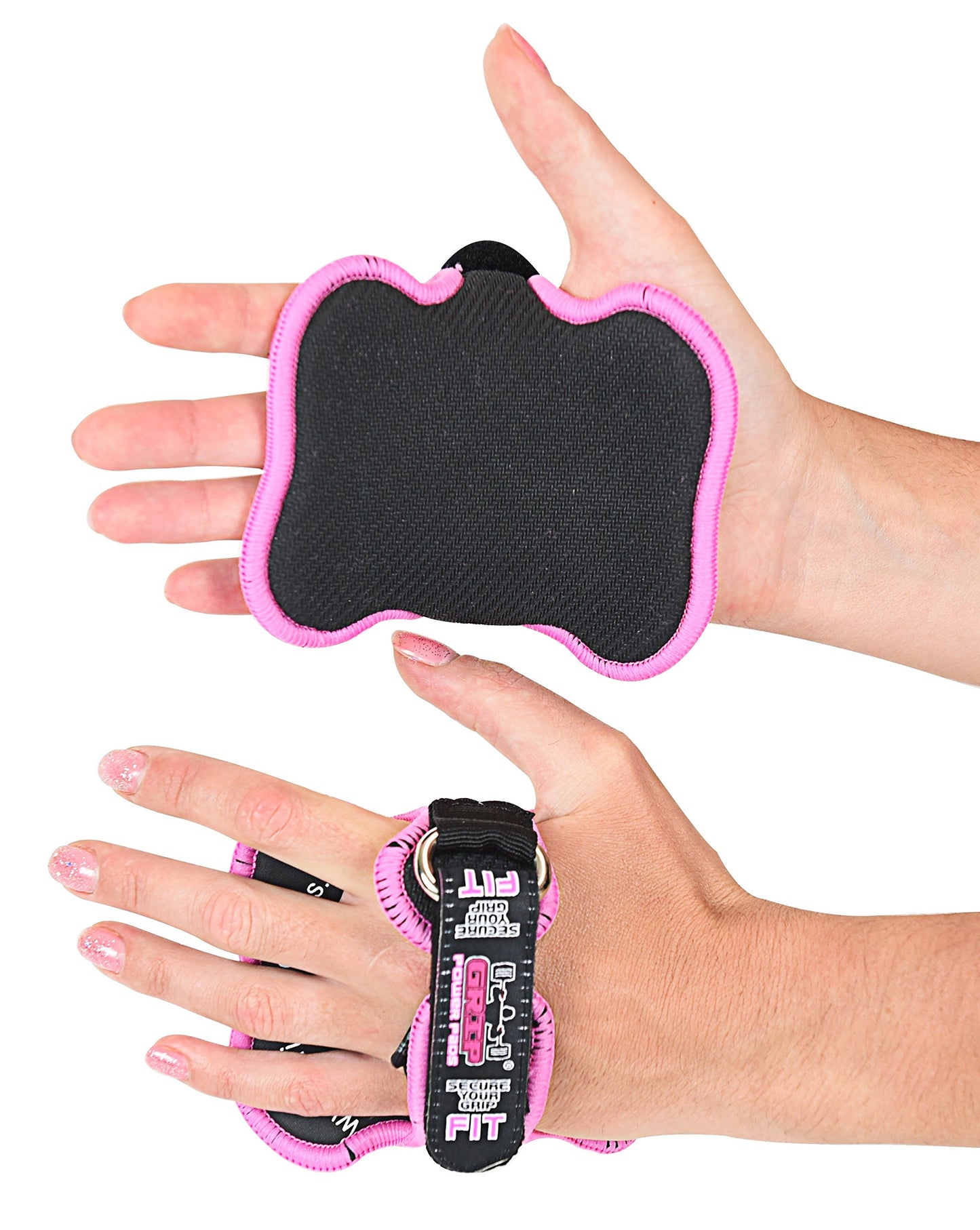 Original Lifting Grips The Alternative to Gym Workout Gloves Comfortable & Light Weight Grip Pad for Men & Women that Want to Eliminate Sweaty Hands Gym Gloves (Pink GPP Grips)