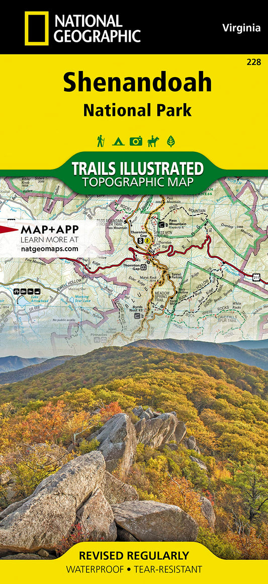 Shenandoah National Park Map (National Geographic Trails Illustrated Map, 228)