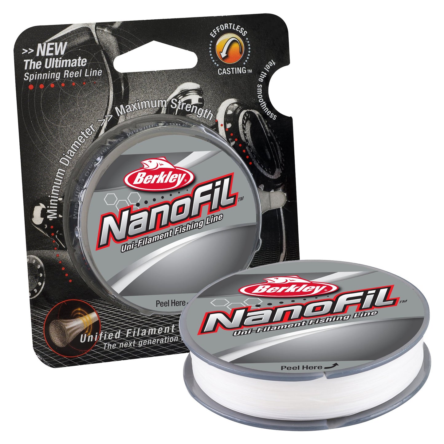Berkley NanoFil Uni-filament Fishing Line, 2 Pound Test-150 Yard, Clear Mist