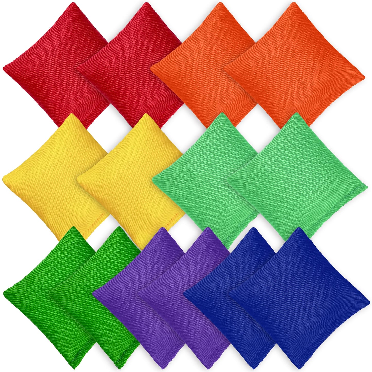 14 PCS Colorful Nylon Bean Bags Mini Bean Bags for Outdoor for Family Carnivals Team-Building Events