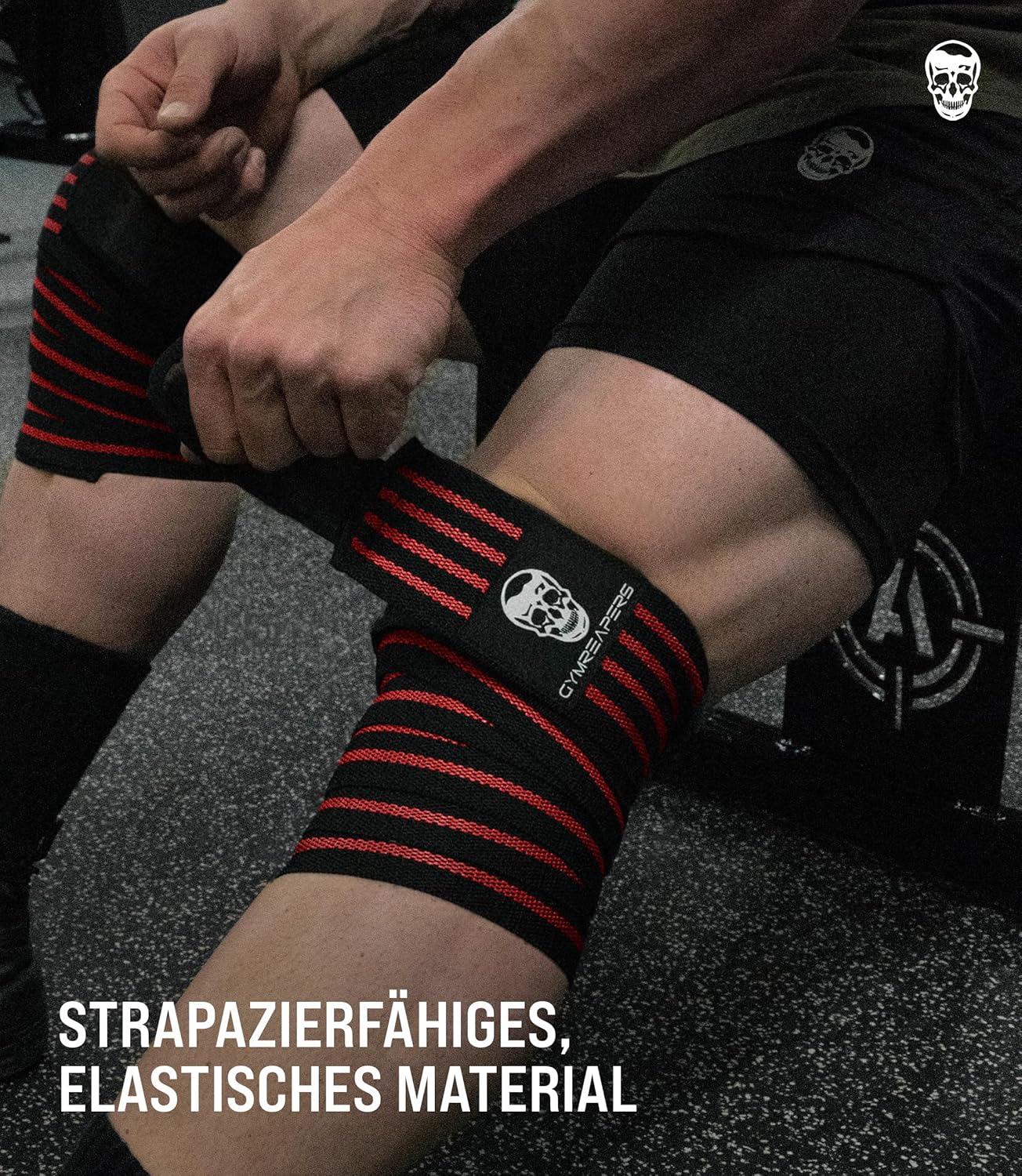 Knee Wraps for Squats & Powerlifting - 72 Inch Compression Support for Men & Women