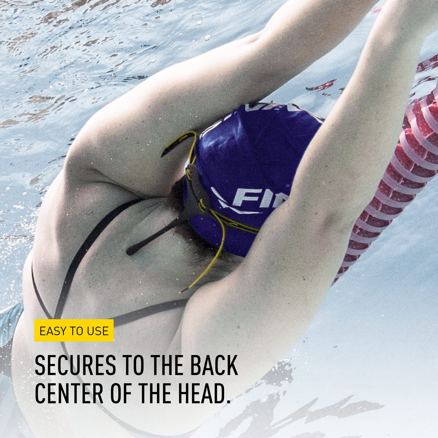 FINIS Posture Trainer Swim Tool - Head Alignment for All Four Strokes - Improves Body Position & Stroke Efficiency
