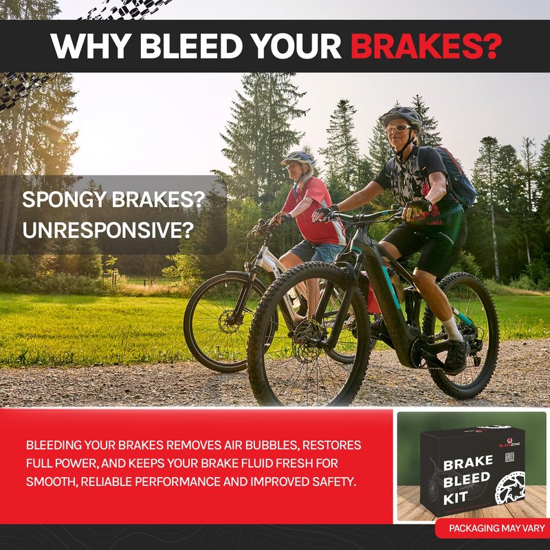 BleedZone Shimano Brake Bleed Kit with 60ml Mineral Oil- Hydraulic Brake Bleed Kit for Shimano Disc Brakes, Bike Brake Bleeder Kit, and Mineral Oil Brake Maintenance