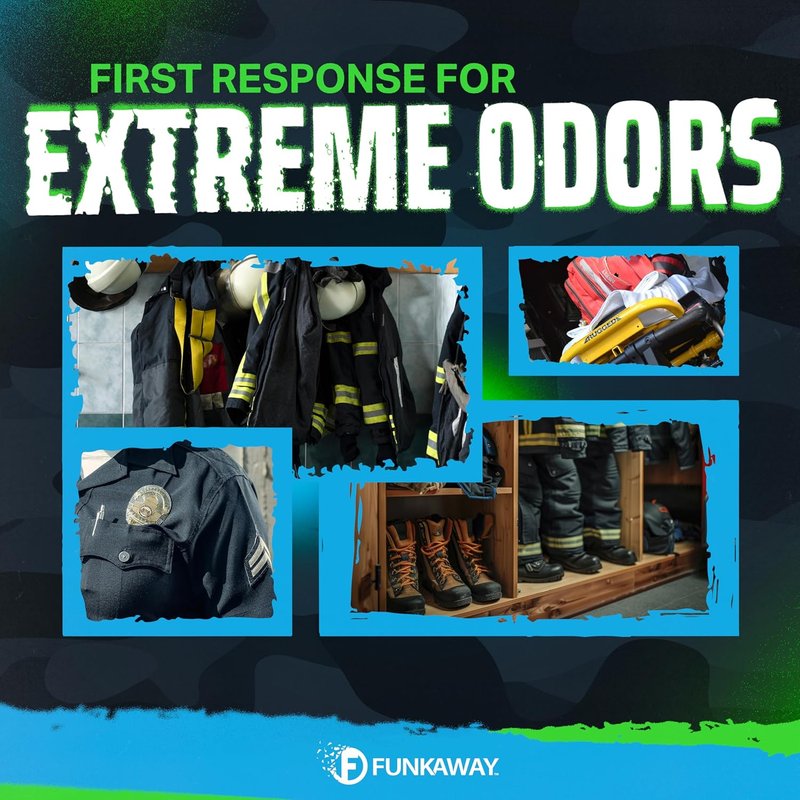 FunkAway Extreme Odor Eliminating AeroSpray - Military Grade Formula | 6 oz. for First Responders, Removes Smoke & Pet Odors