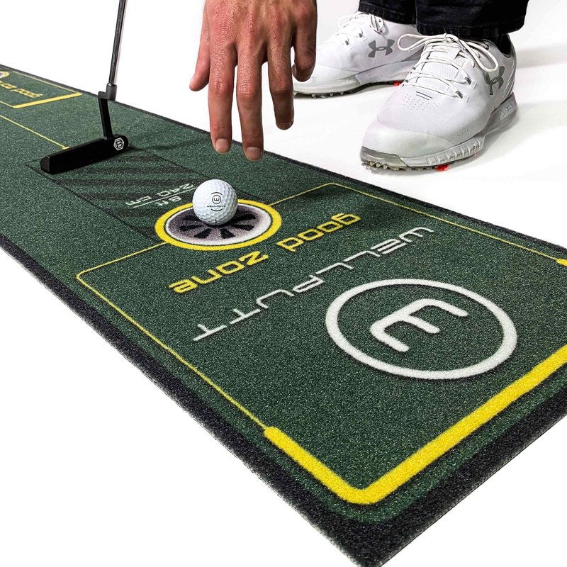 WELLPUTT - Golf Putting Training Mat - 10ft Start 2.0