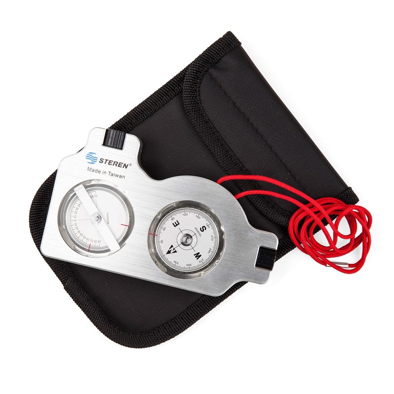 STEREN Multifunctional Surveyor Compass with Clinometer | Durable Aluminum Satellite Finder & Inclinometer | Accurate Tripod-Mountable Compass for Forestry, Offroad Surveying, and Site Navigation