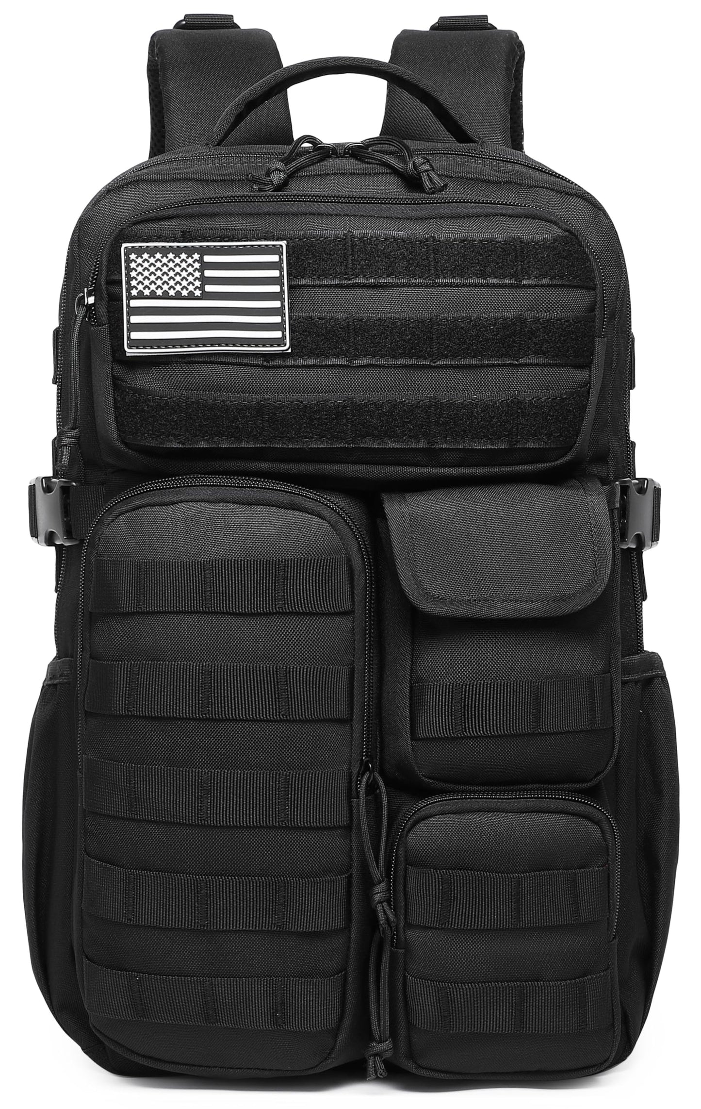 Wotony Tactical Backpack - Military waterproof backpack with multiple pockets and tactical gear for the outdoors (light coffee, 25L)
