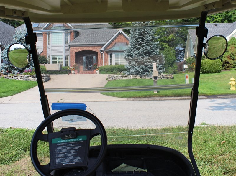 Pair of 6" Spot Mirrors for Golf Carts Such as Ez Go, Club Car, Yamaha