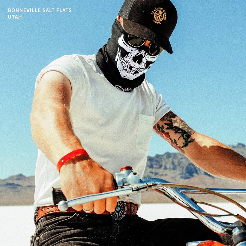 Skull Motorcycle Face Mask - Winter Ski & Snowboard Protection | Unisex, Black