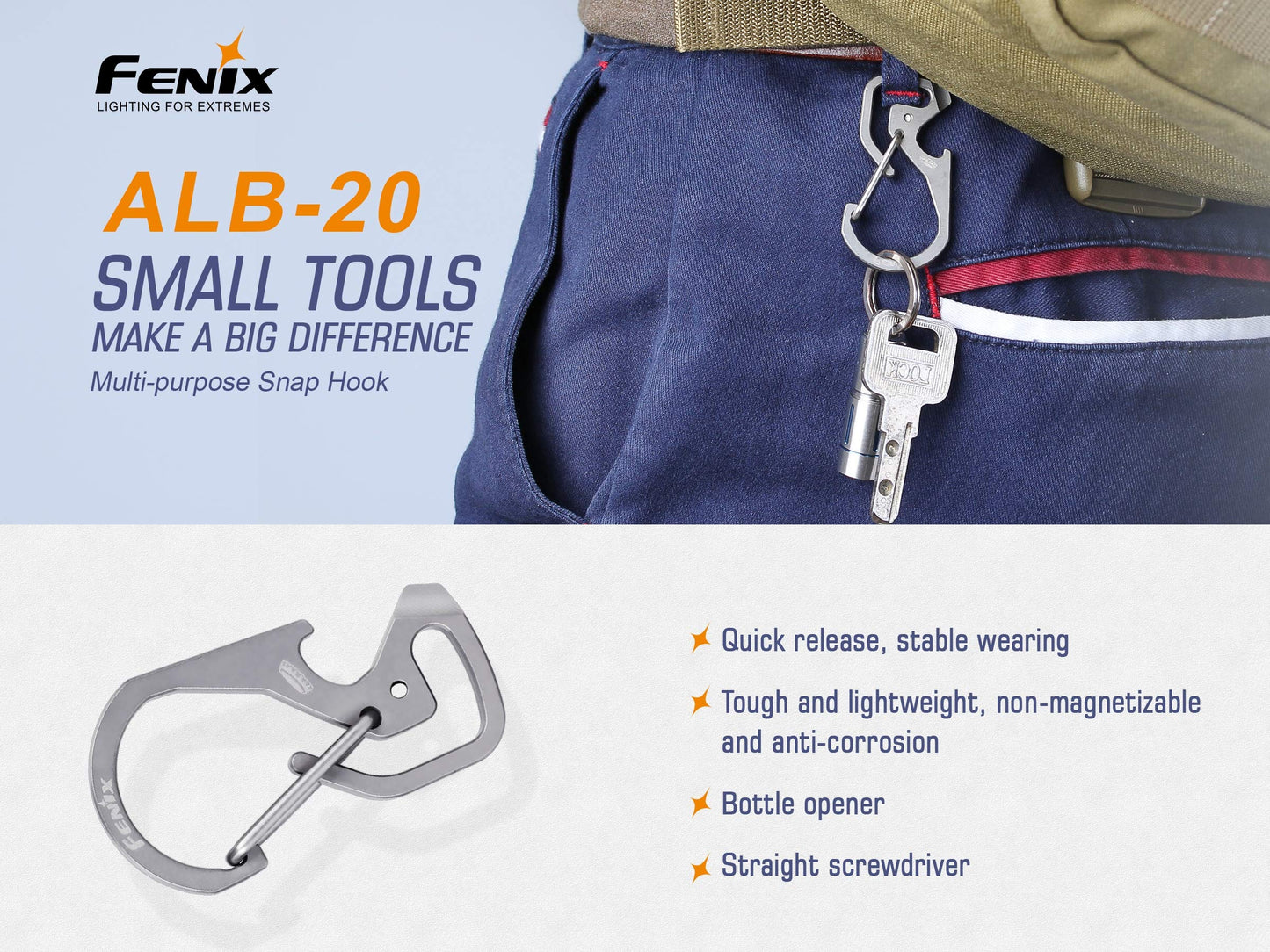 Fenix Unisex's ALB 20 ALB20, Titanium
