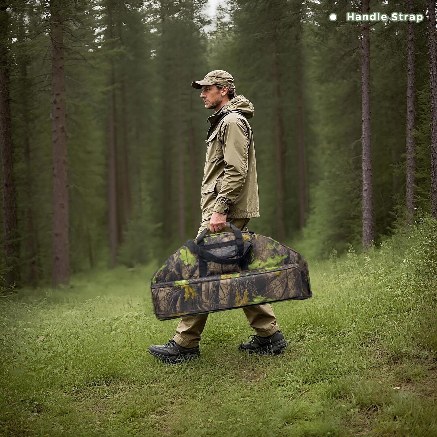 Silfrae Compound Bow Case Soft Bow Padded Case Light-Weight Bow Carry Bag with Arrow Pocket (Treecamo, S)