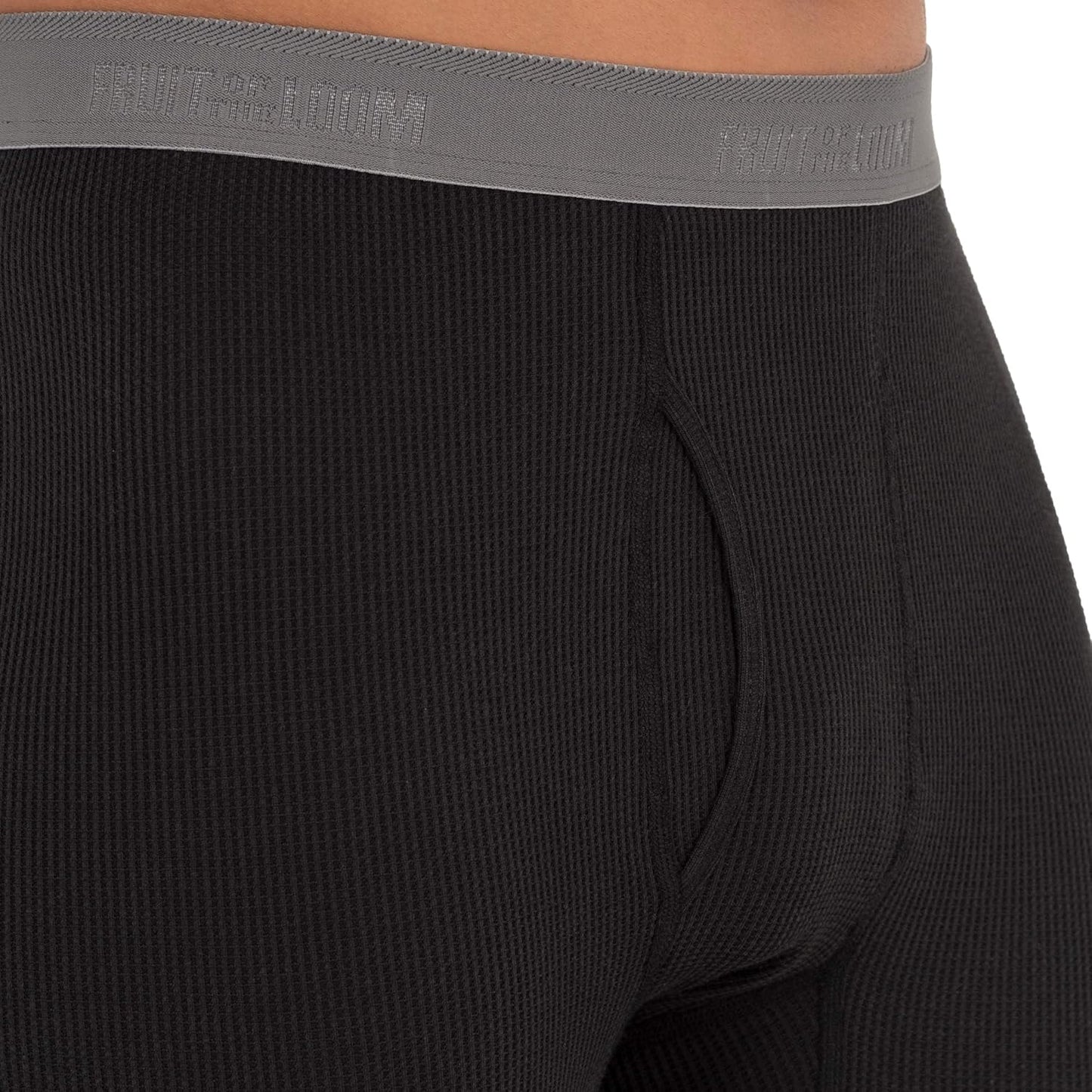Fruit of The Loom Men's Waffle Thermal Underwear Bottoms - Recycled Fabric | Available in 1-4 Packs
