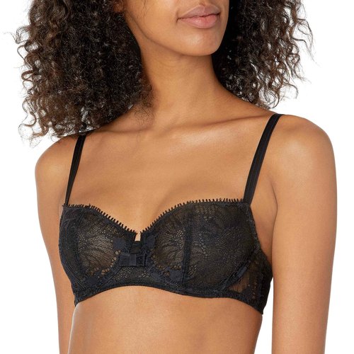 Chantelle Women's Day to Night Lace Unlined Demi Bra, Black, 36C
