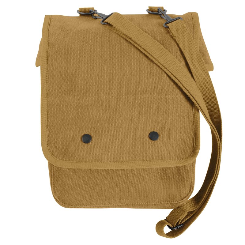 Rothco Canvas Map Case Shoulder Bag – Rugged Crossbody EDC Utility Storage