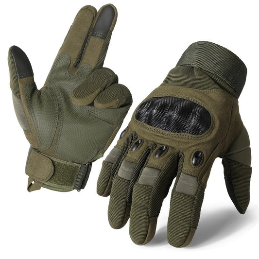 MVPTOO Touchscreen Padded Palm Gloves for Men Green X-Large