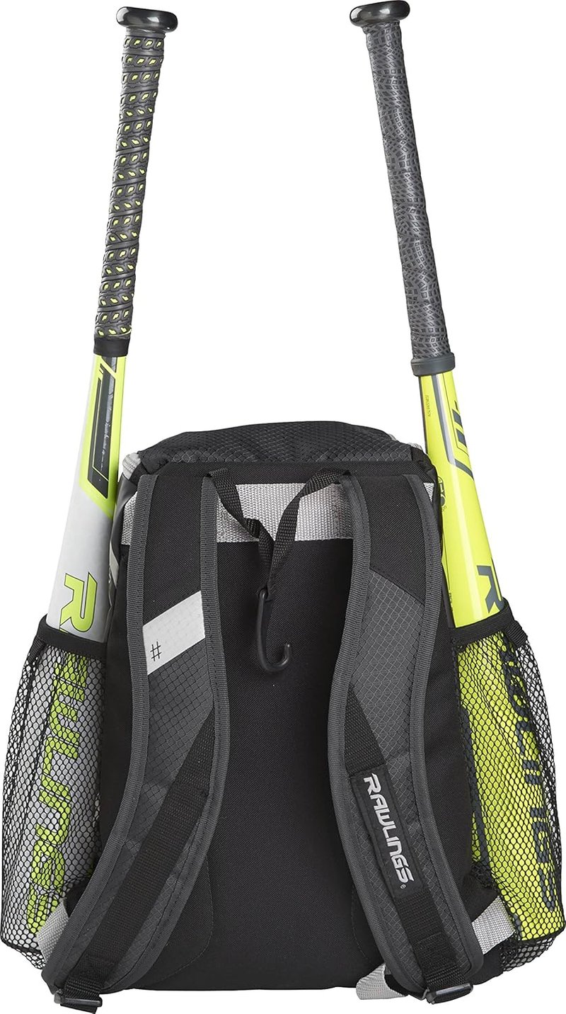 Rawlings R400 Baseball & Softball Backpack - Durable Equipment Bag for T-Ball, Recreation & Travel | Multiple Colors Available