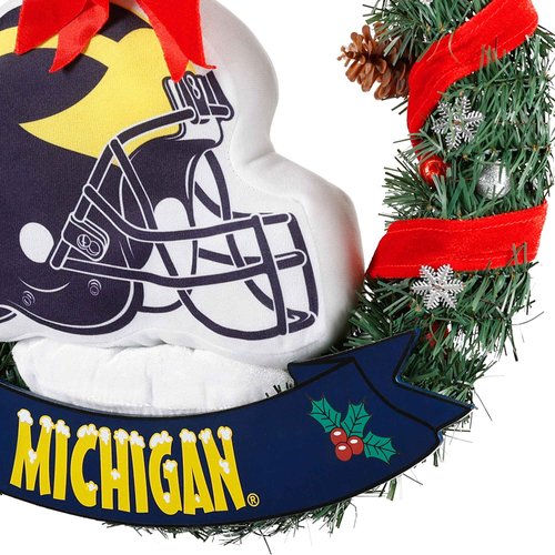 FOCO NCAA Michigan 20" Helmet Door Wreath