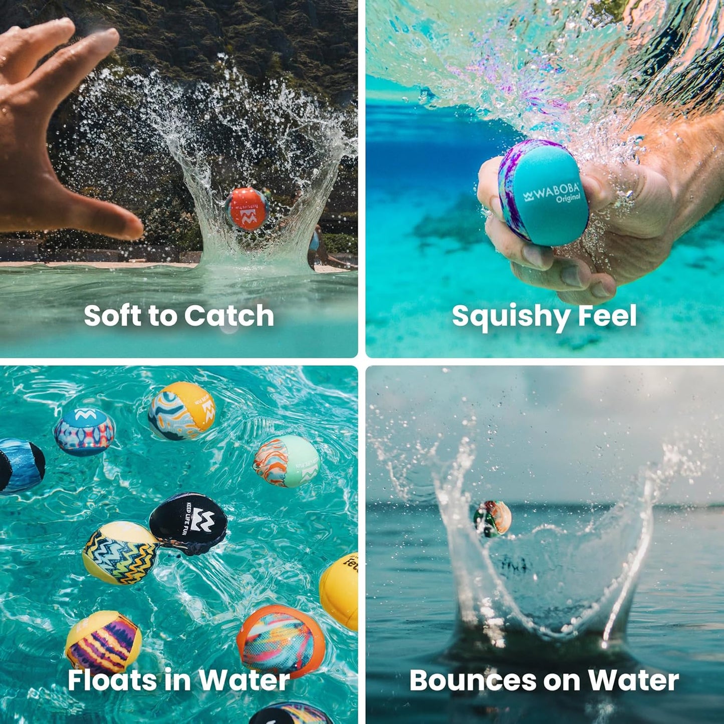 Waboba Original Water Bouncing Ball - Ideal for Beach & Water Games | Skips on Water