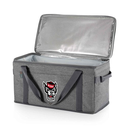 PICNIC TIME NCAA NC State Wolfpack 64 Can Collapsible Insulated Cooler, (Heathered Gray)