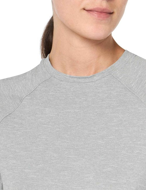 prAna Women's Sol Searcher Long Sleeve Top, Heather Grey