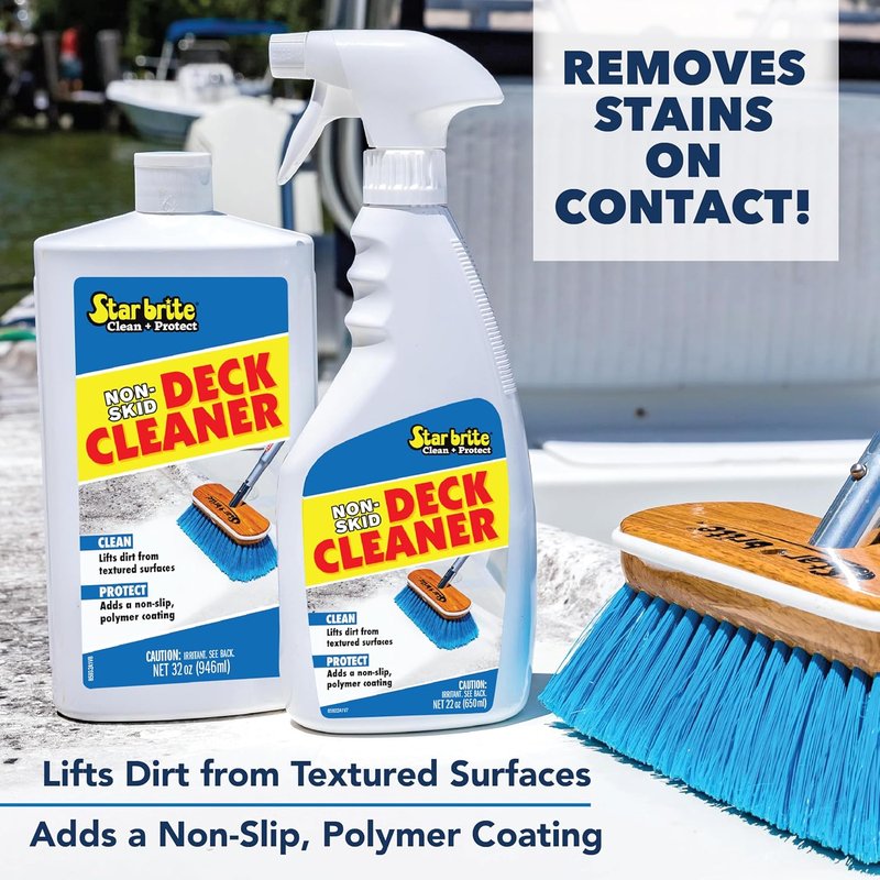 STAR BRITE Non-Skid Deck Cleaner - Ultimate Boat Deck Wash for Fiberglass, Vinyl & Metal Surfaces | Protects Against Stains & UV