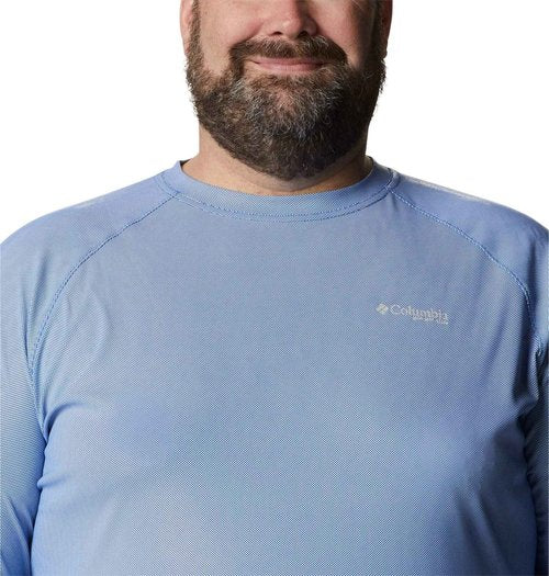 Columbia Men's Terminal Deflector Long Sleeve, Vivid Blue/Cool Grey, X-Large