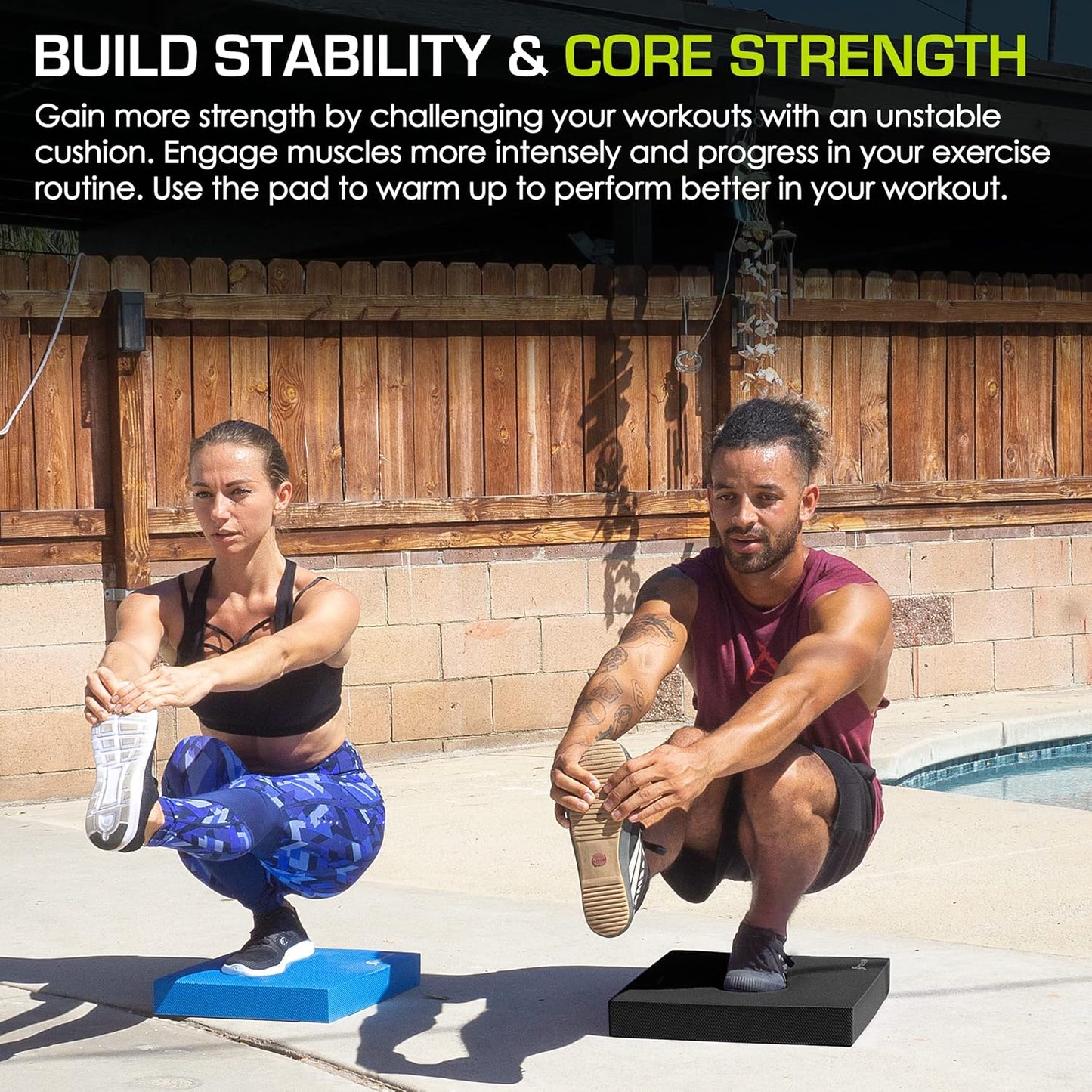 ProsourceFit Balance Pad - Non-Slip Cushioned Foam Mat for Fitness, Yoga & Stability Training | Ideal for Physical Therapy