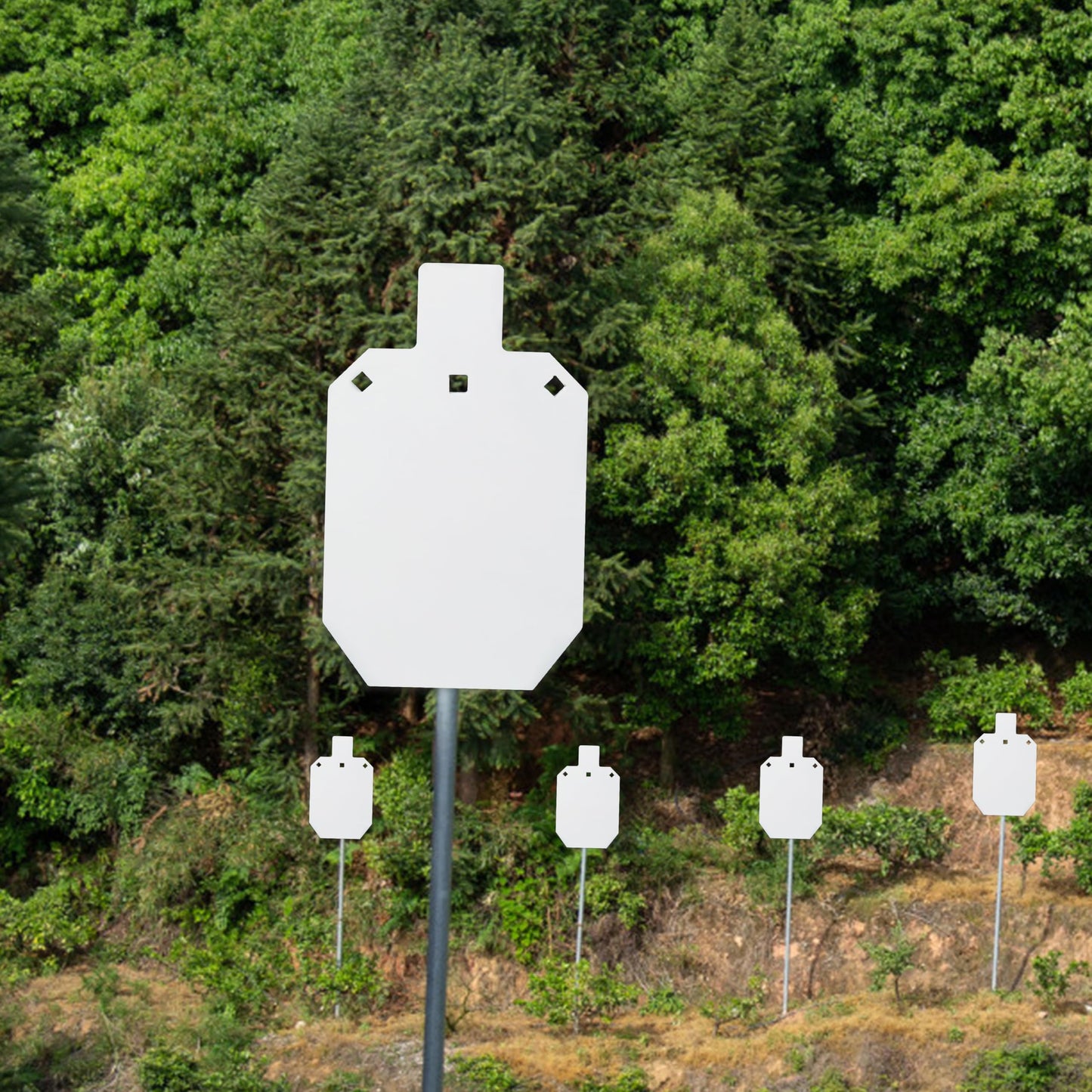 Rsgift AR500 Steel Targets Shooting, Torso Shooting Target,Silhouette Metal Gong Target,Metal Gun,Rifle,Pistol Targets for Shooting Range (7×12 Inch)