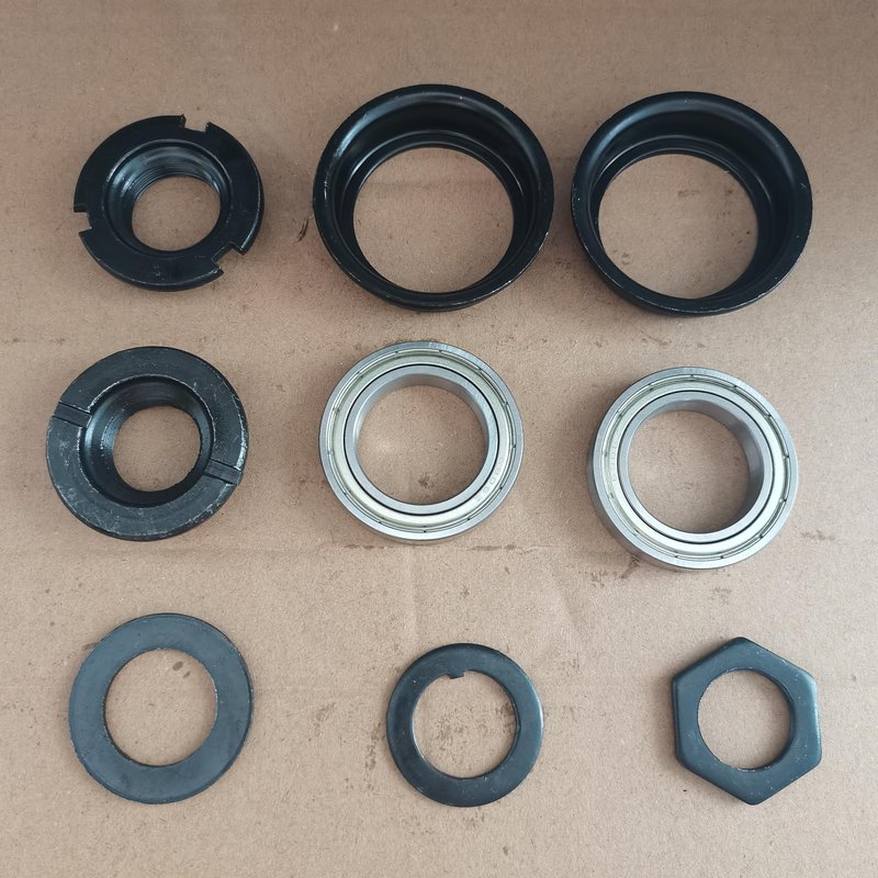 ZZRSDAN Upgrade New 2" Cup Bottom Bracket Set, One-Piece Bottom Bracket Cup Set Bearings Included (Black, 2" Cup)