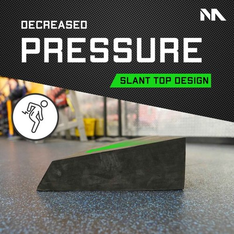 Motion Molds Slant Board Foam Block 2.0 - Rdl Workout Equipment Gym Wedge - Exercise Step Platform For Glute Growth Booty Builder - Calf Stretcher Gym Accessories Women - Deadlift Platform Lunge Machine Weight Lifting