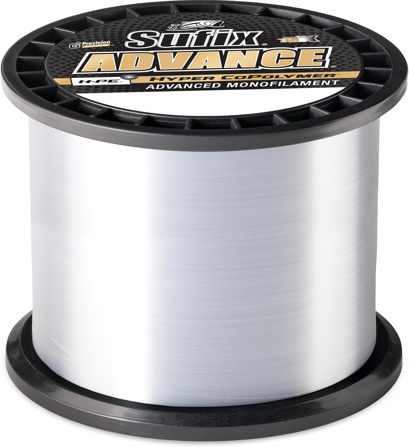 Sufix Advance Monofilament Fishing Line - Durable, High-Strength, 300 Yards, Clear