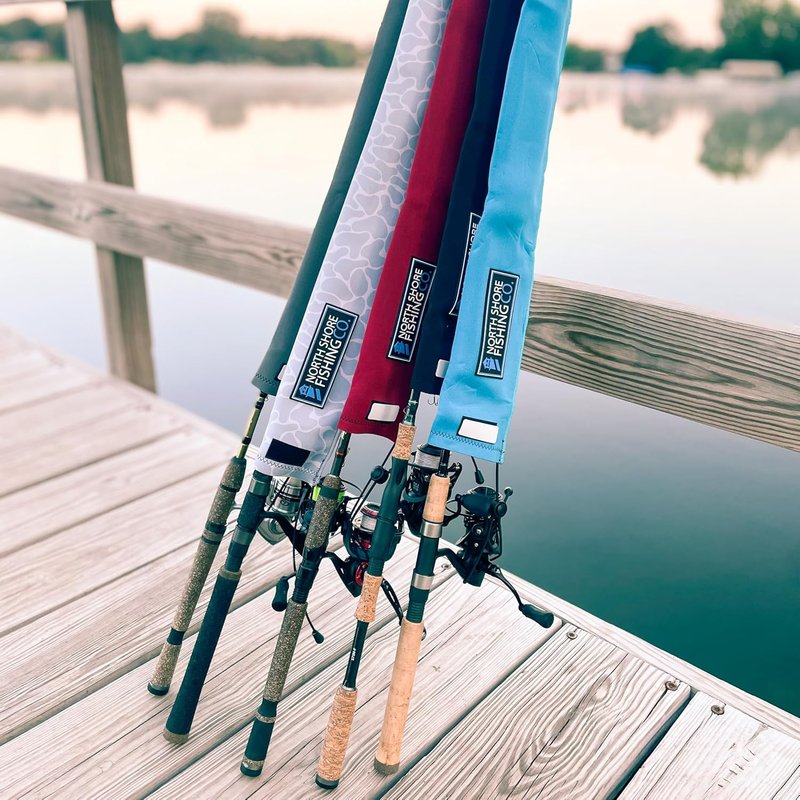 Neoprene Fishing Rod Sleeve - Floating, Puncture-Resistant Protective Sock for Casting & Spinning Rods | Ideal for Trolling