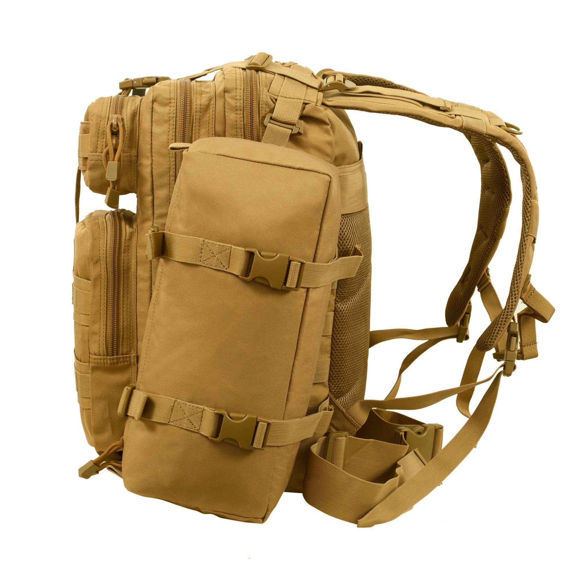 Seibertron Falcon Water Repellent Hiking Camping Backpack Compact Pack Summit Bag Khaki 37L(1+2)