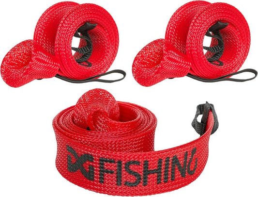 Fishing Rod Sleeve - 3 Pack 7ft Casting Rod Protector | Durable Rod Sock Cover