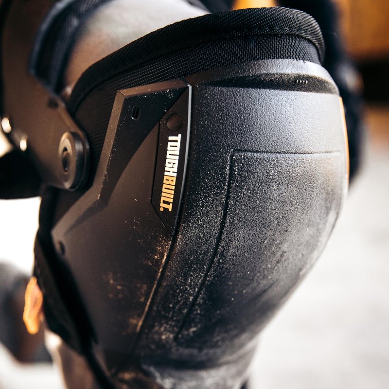 ToughBuilt - GelFit Thigh Support Knee Pads, Heavy-Duty Gel Cushioning with Ergonomic Thigh Support, Adjustable Straps, and Shock-Absorbing Protection, Pefect for Construction (TBL-KP-G3)