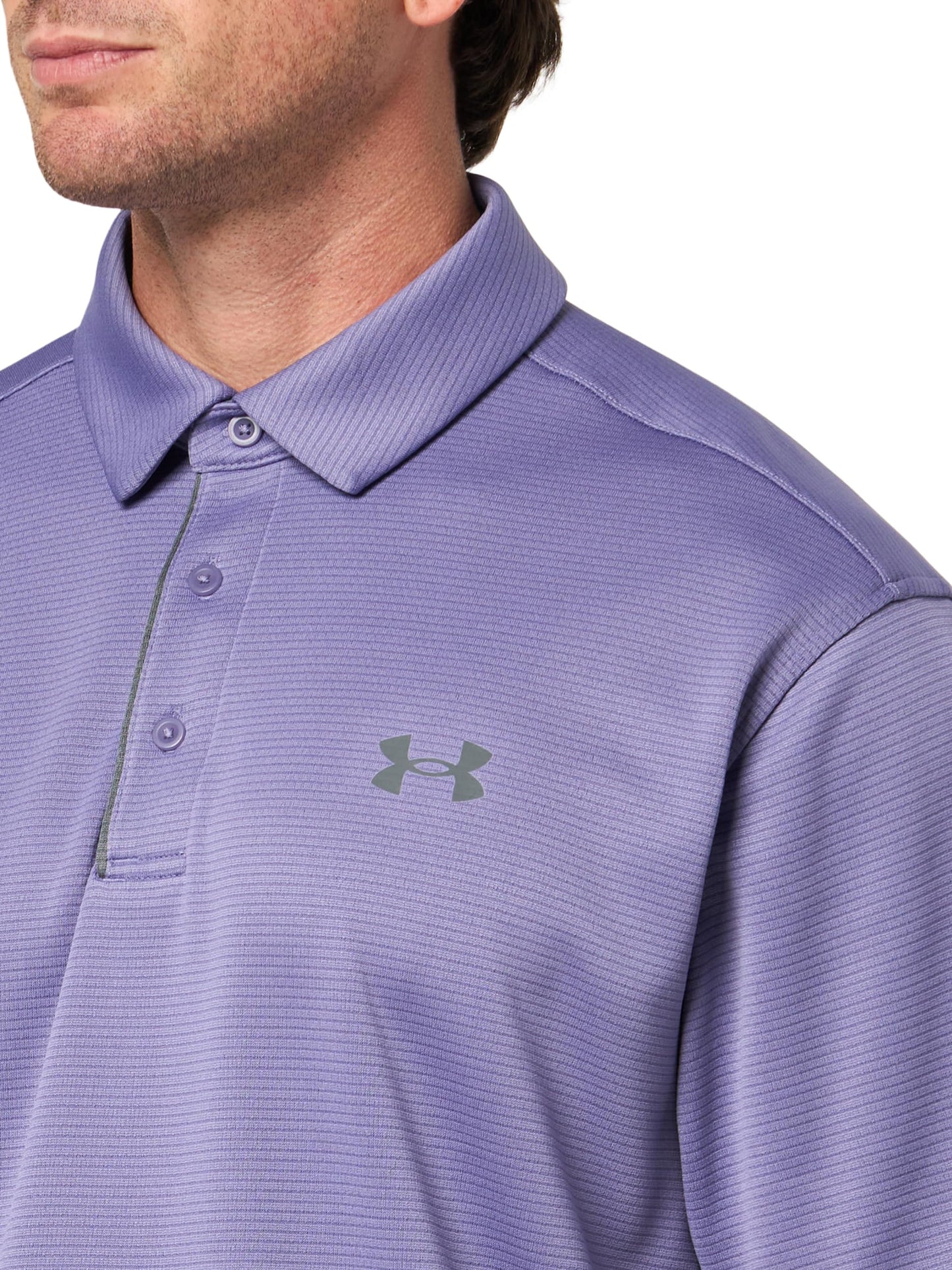Under Armour Men's Tech Golf Polo, (521) Purple Luxe / / Pitch Gray, 4X-Large