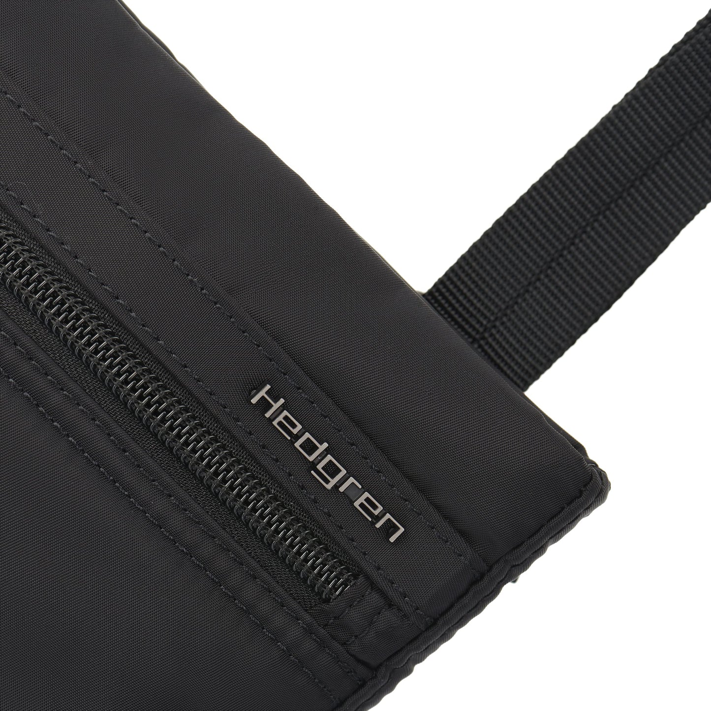 Hedgren LEONCE Crossbody Bag - RFID Protection, Zip Lock, Pen & Slip Pockets, Water-Repellent, 0.92L - Black