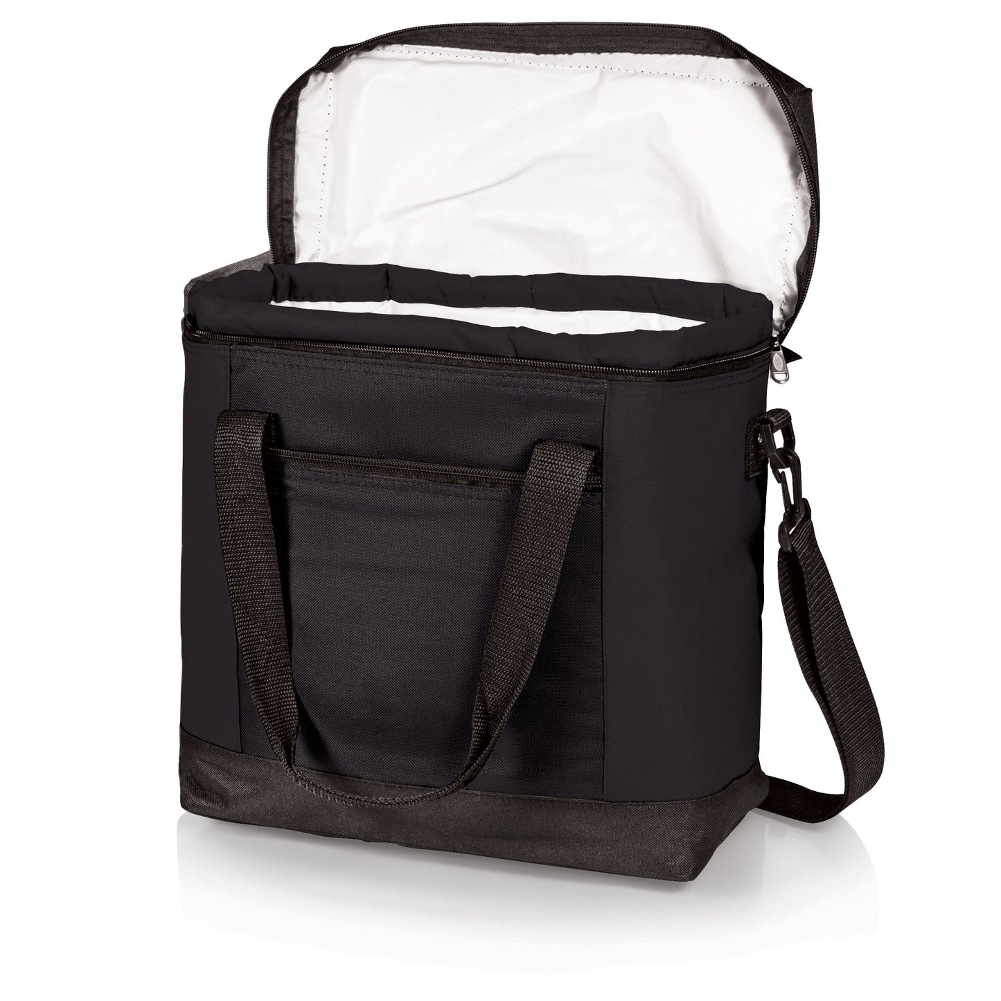 PICNIC TIME Montero Tote Cooler Bag, Versatile Insulated Cooler Bag with 20-Can Capacity, Soft Insulated Tote with Water-Resistant Interior Liner, Zipper Pockets, Converts to Backpack Straps, (Black)