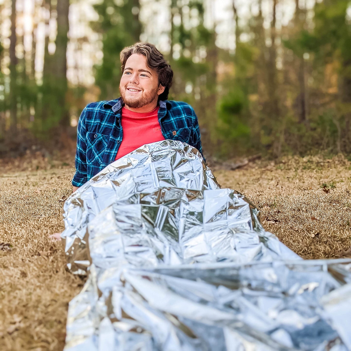 Ever Ready First Aid Mylar Rescue Blanket, Large Silver Thermal Sheet for Emergency and Survival, 54” x 84” – 10 Count