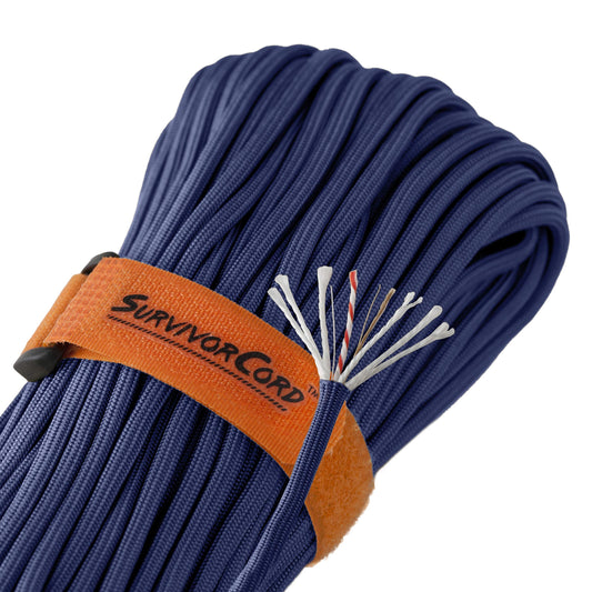 SurvivorCord Paracord - From Titan Survival - Patented 620LB Strength 550 Military Paracord with 3 Strands - Heavy Duty 550 Hank Cord Camping & Outdoor - Paracord with Firestarter & Survival Cord