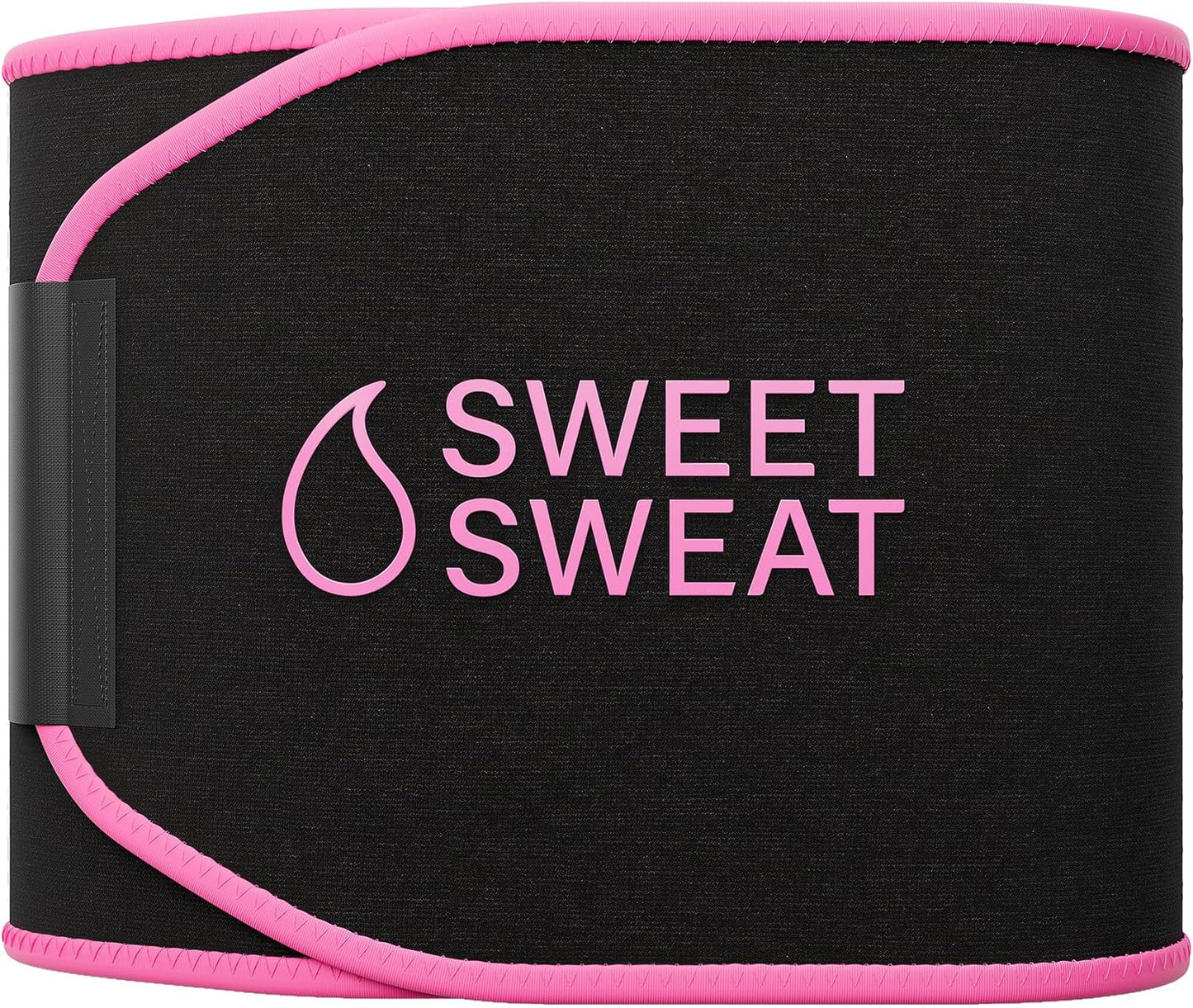 Sweet Sweat Waist Trimmer Pack - Black/Pink Medium with Lemongrass & Sage Oil Cleaning Spray
