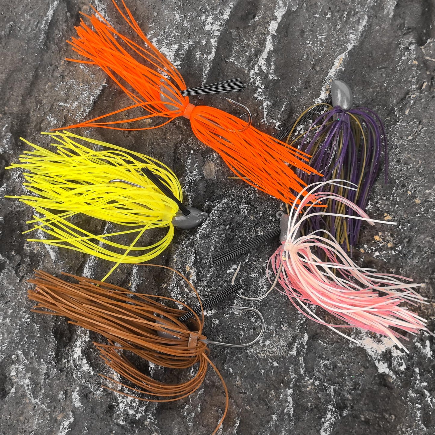 LUREBITE Weedless Football Jigs for Bass Fishing