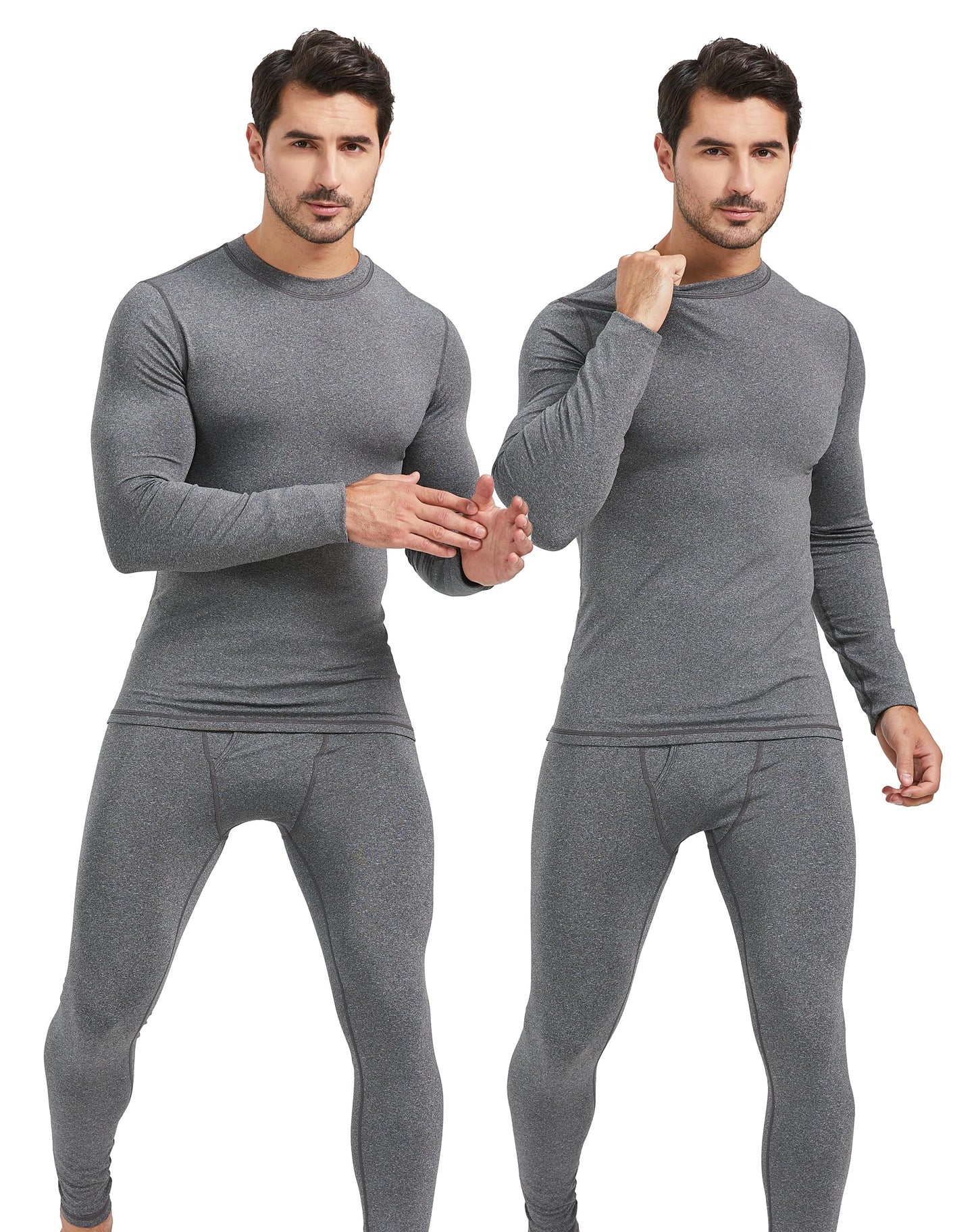 UNIQUEBLLA Long Johns Thermal Underwear Set for Men Thermal Base Layer Cold Weather Bottom Top