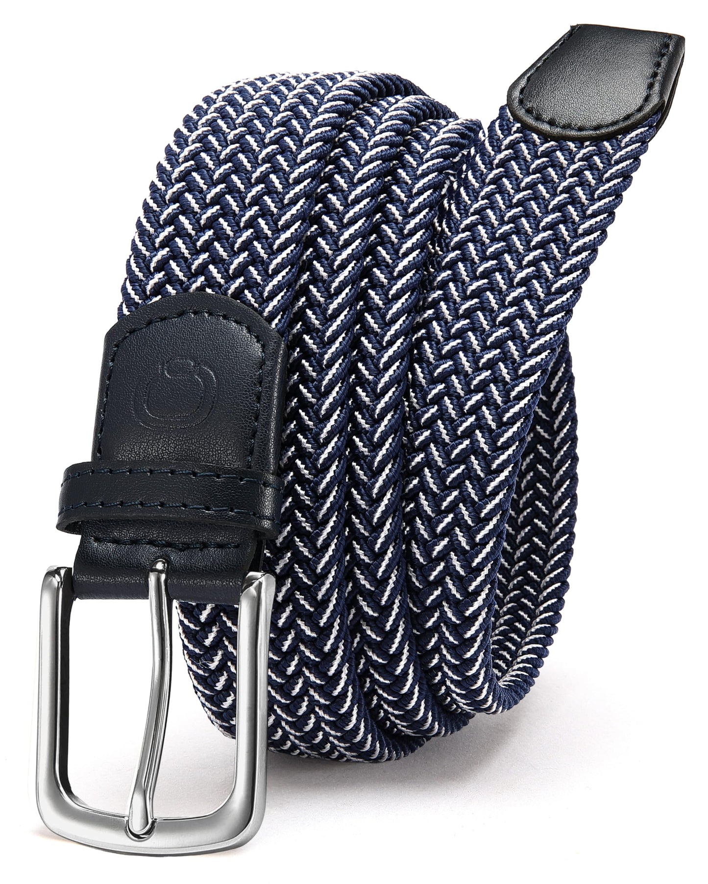 CHAOREN Stretch Mens Belt - Braided Elastic Golf Belt for Men 1 3/8"- Fits Casual Jeans & Shorts