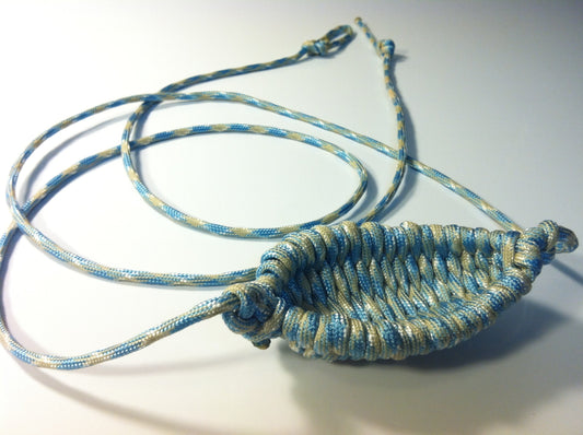 Paracord Shepherd Sling (Old-fashioned Slingshot) Handmade By David the Shepherd (Carolina Beach (Carolina Blue/Desert Sand Combo))